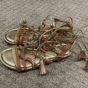 BCBG Generation gold sandals